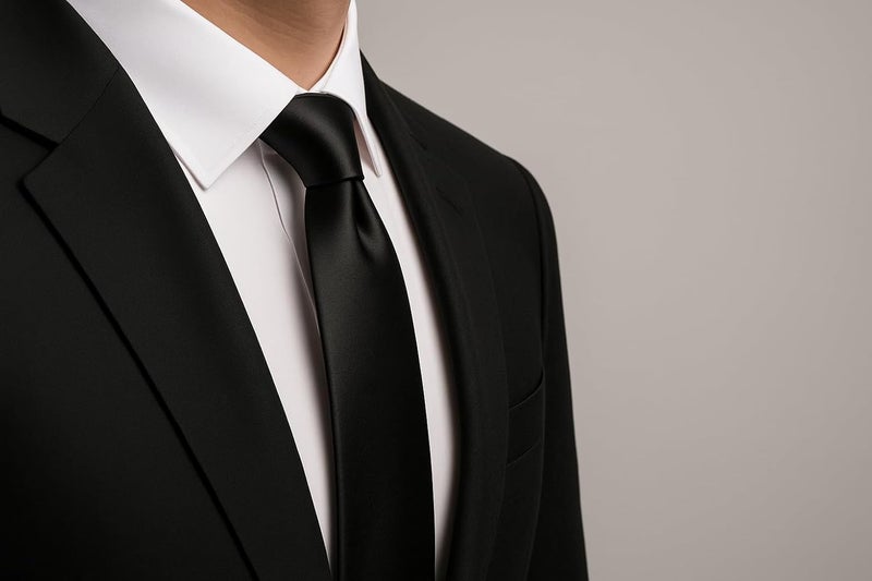 DIBI Solid Color Ties for Men, Formal Mens Ties, Neck Tie, Classic Tie for Boys Women Teens, Wedding Business Costume Necktie - Image 2